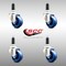 Service Caster 3 Inch 316SS Solid Polyurethane Swivel 1 Inch Expanding Stem Caster Set SCC SCC-SS316EX20S314-SPUS-1-4 - alternate 2